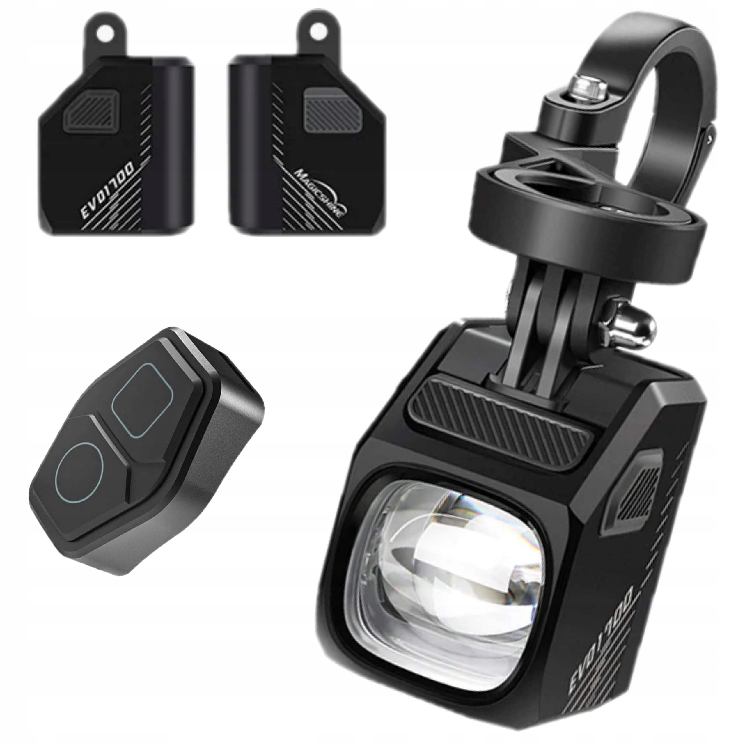 Lampka Rowerowa Przednia Magicshine Evo 1700 Usb +Pilot Uchwyt Garmin Gopro