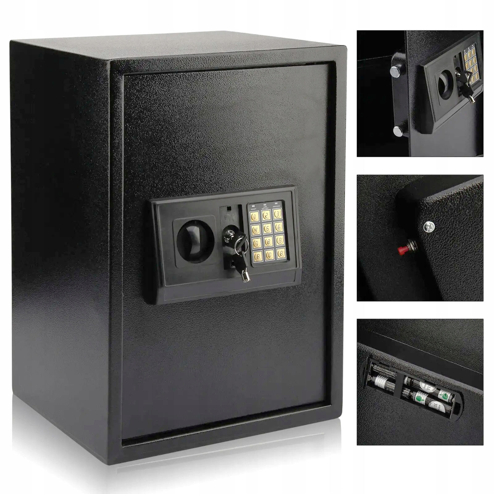 Sejf Kasa Pancerna Kasetka Skrytka Na Kod Solidny Elektroniczny Duży XXL
