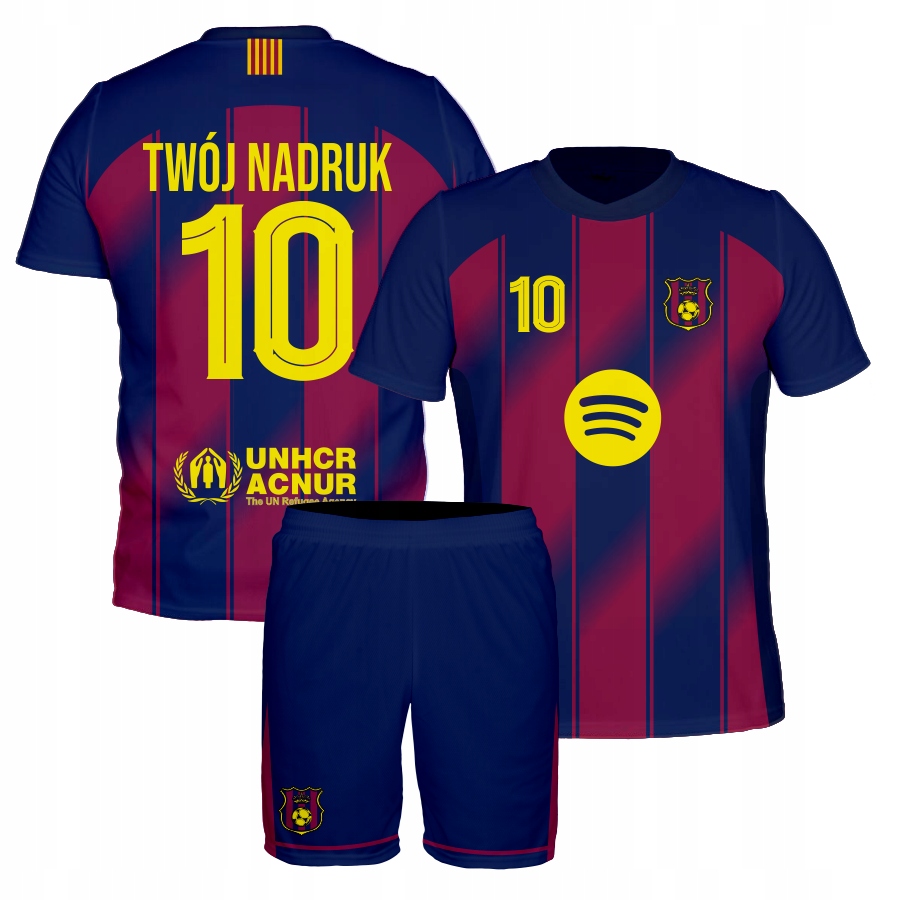 Fotbalové oblečení Barcelona tričko kraťasy Vlastní Potisk velikost 92