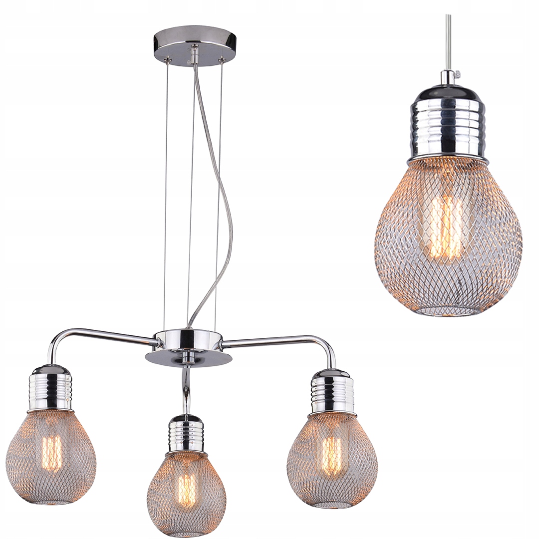 Moderní stropní svítidlo Žirandol chrom