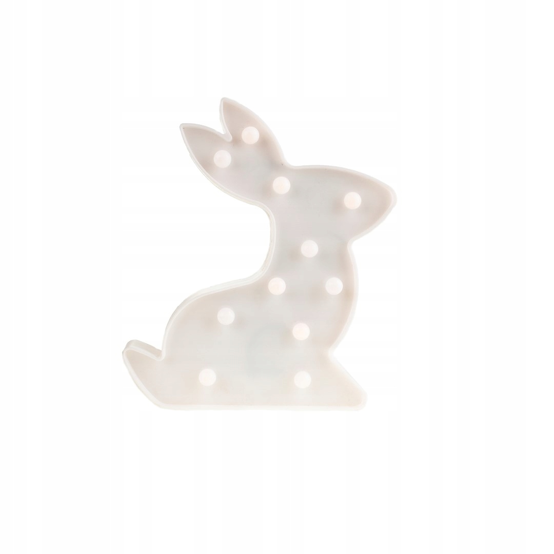 FIGURKA ZAJĄC WIELKANOCNY LAMPA LED NA BATERIE DEKORACJA ŚWIĄTECZNA