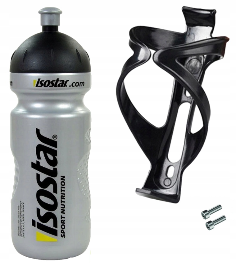 BIDON ROWEROWY ISOSTAR 650ML +KOSZYK + ŚRUBY