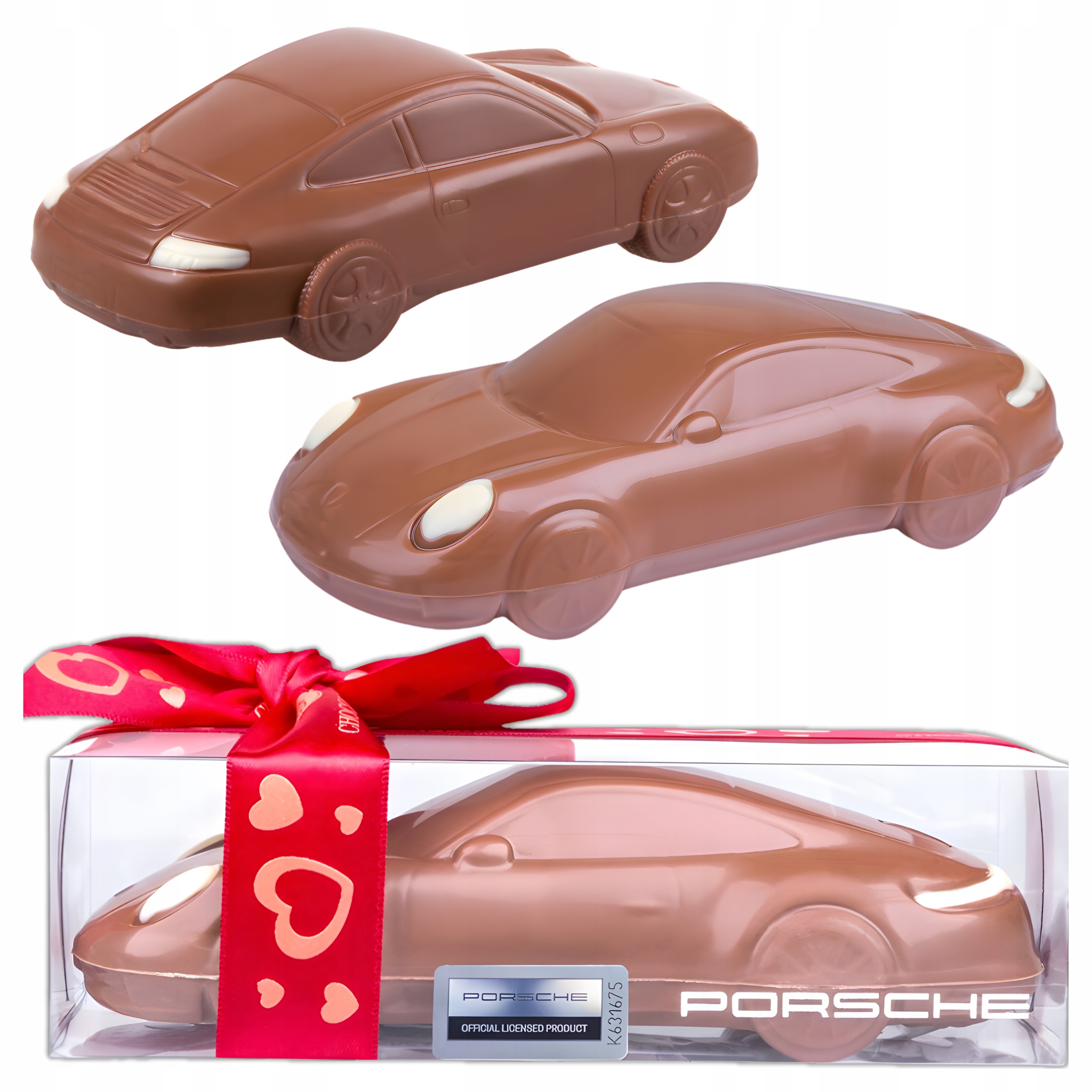 Levně Dárek ke Dni mužů Porsche Čokoláda Belgická pro kluka chlapa