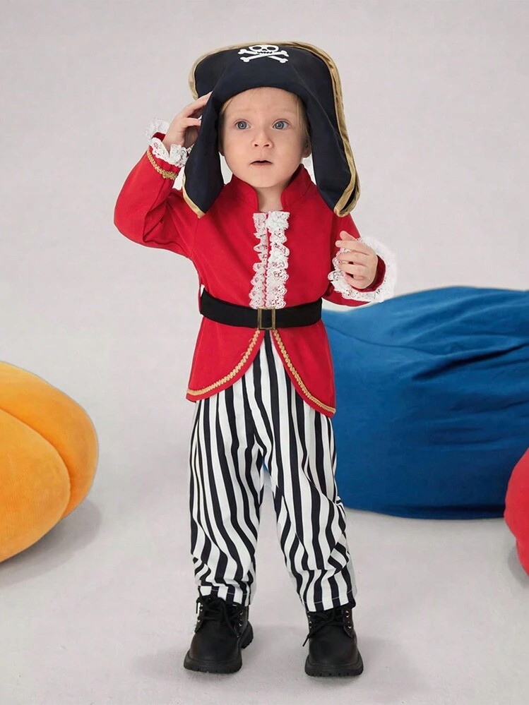 SHEIN KOLOROWY KOSTIUM PIRATA (0-1M)