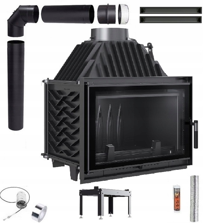 Komínová Vložka Litinová Zuzia Eco Deco 12 Sada Trubky Lufty Desky