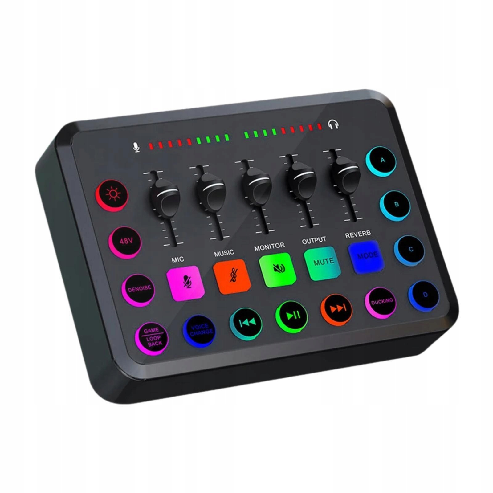 Audio mixér Profesionální přenosný, dobíjecí, kompaktní Dj mixážní pult,