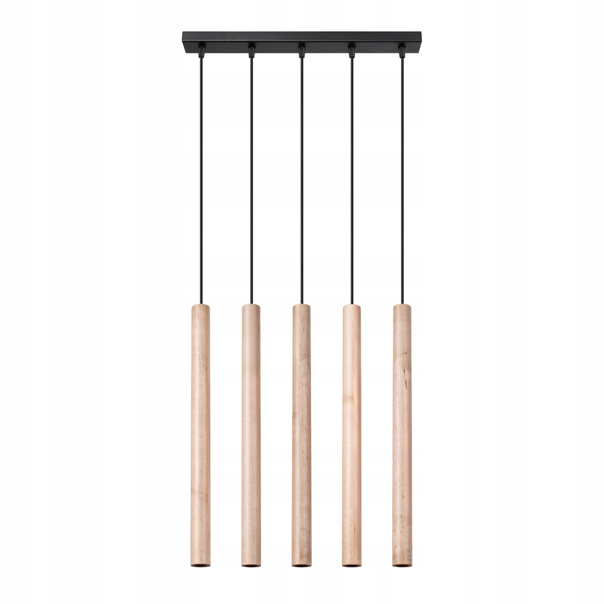 Závesná lampa Pastelo 5L drevo