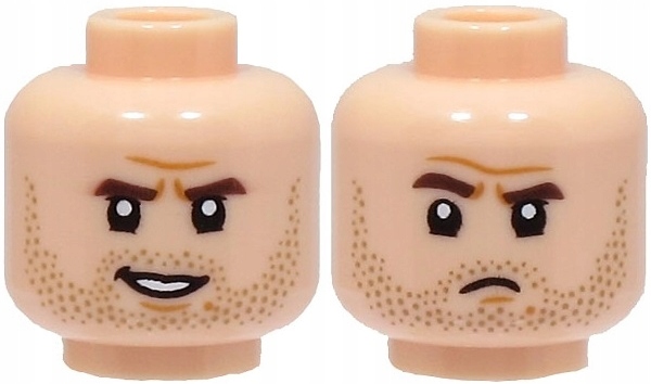 LEGO Kétoldalas Férfi arcszőrzet Indiana Jones Light Nougat 3626pb3278