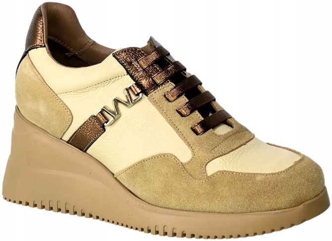 Sneakersy Wonders G-6610 Trend Beige Wild Cream Sk