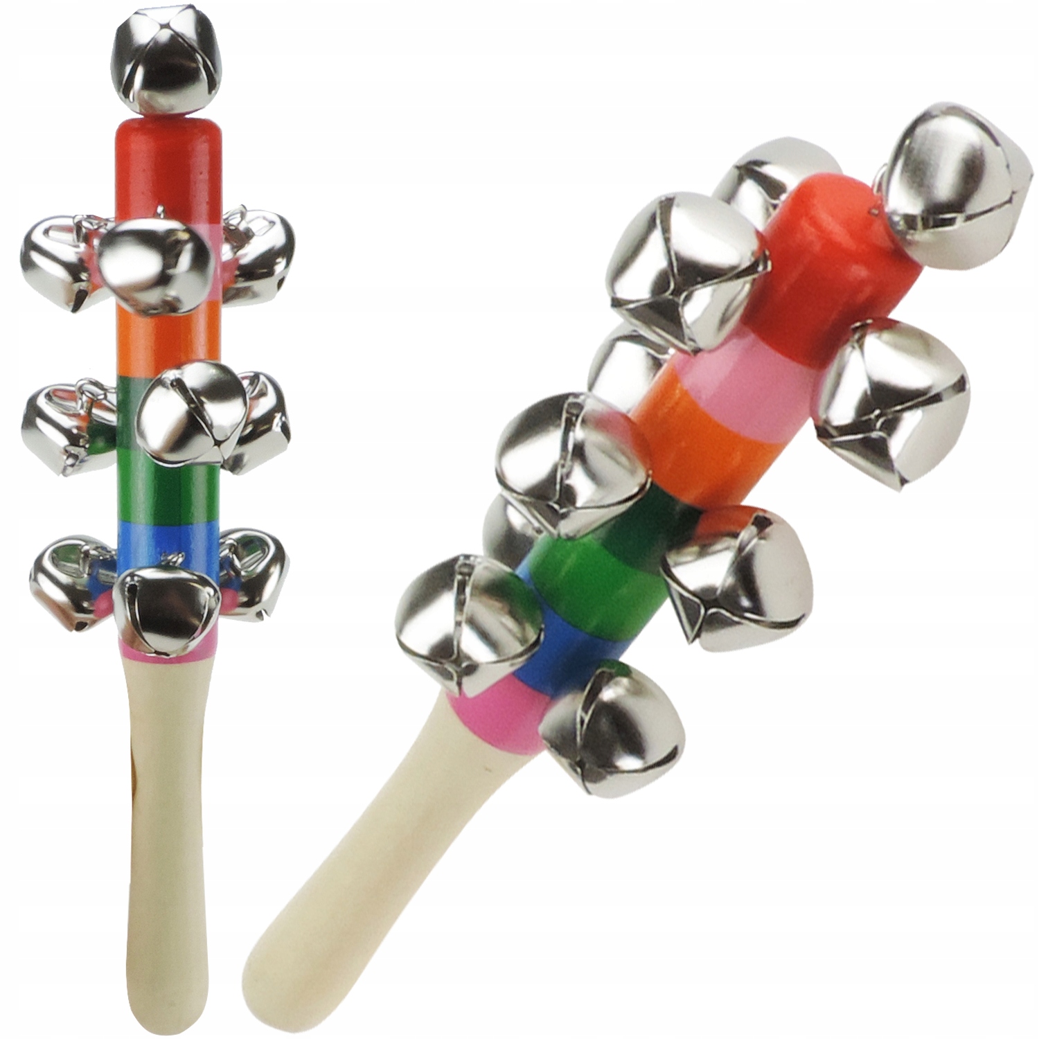 INSTRUMENT GRZECHOTKA Drewniana DZWONKI JANCZARY