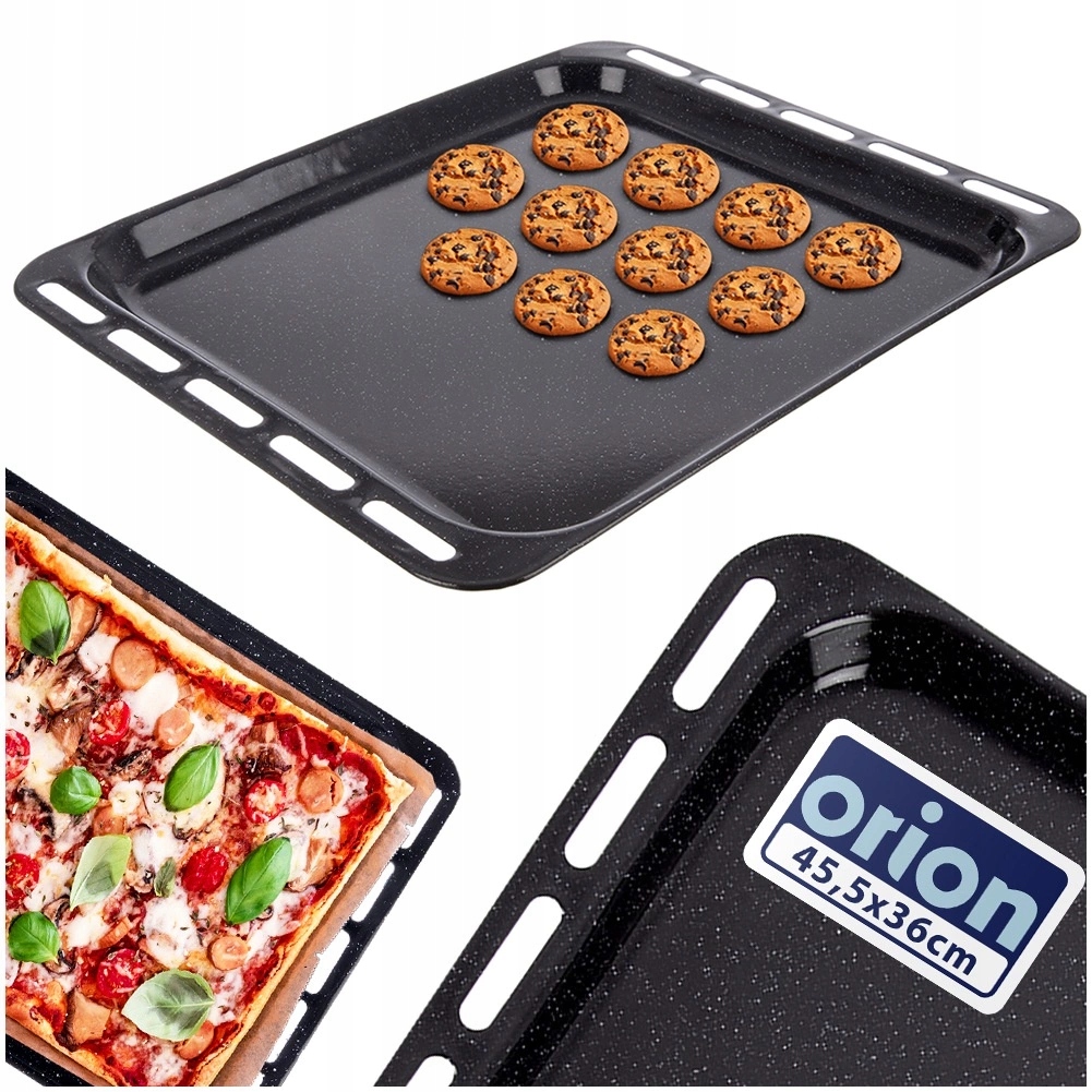 Smaltovaný podnos na pečení 44,5 x 36 x 2 cm pro troubu Orion
