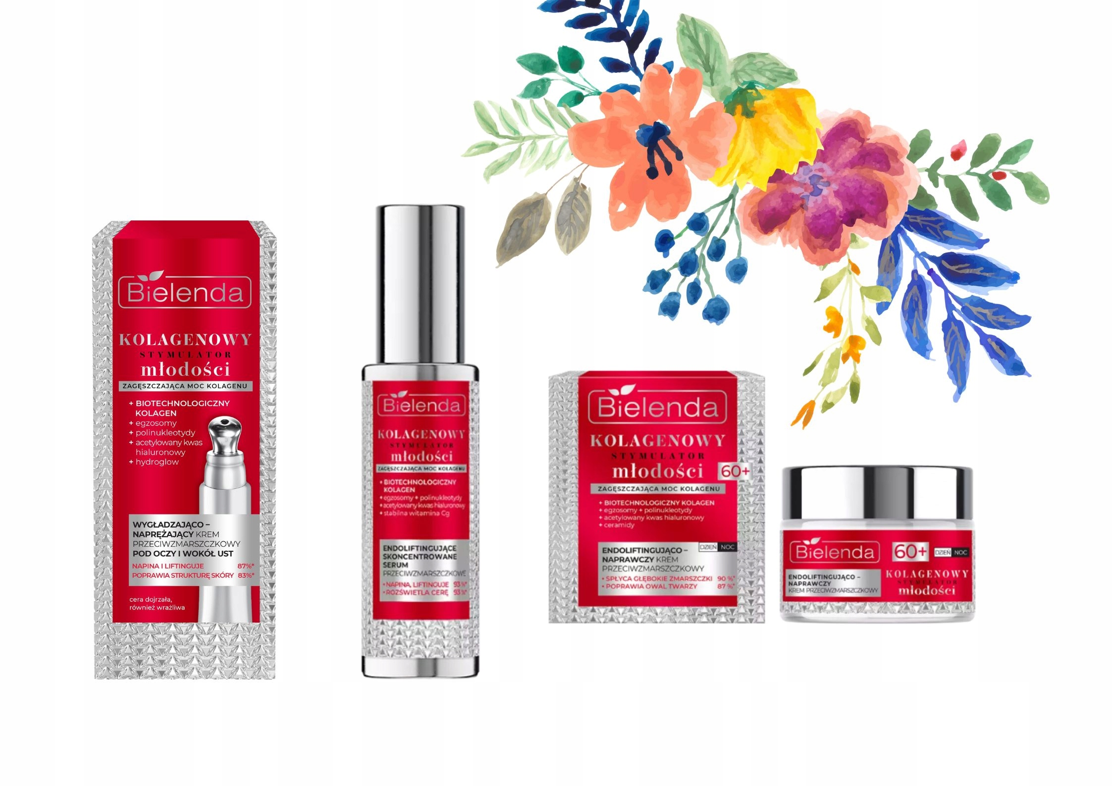 Dárková sada Bielenda Collagen Youth Stimulator 60+