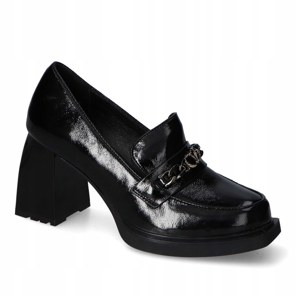 Polobotky Vinceza 66629BK Černý lak 40