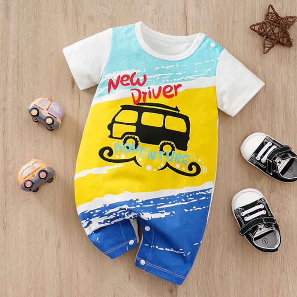 Rampers dla chłopca na lato New Driver 74 Marka Inna marka