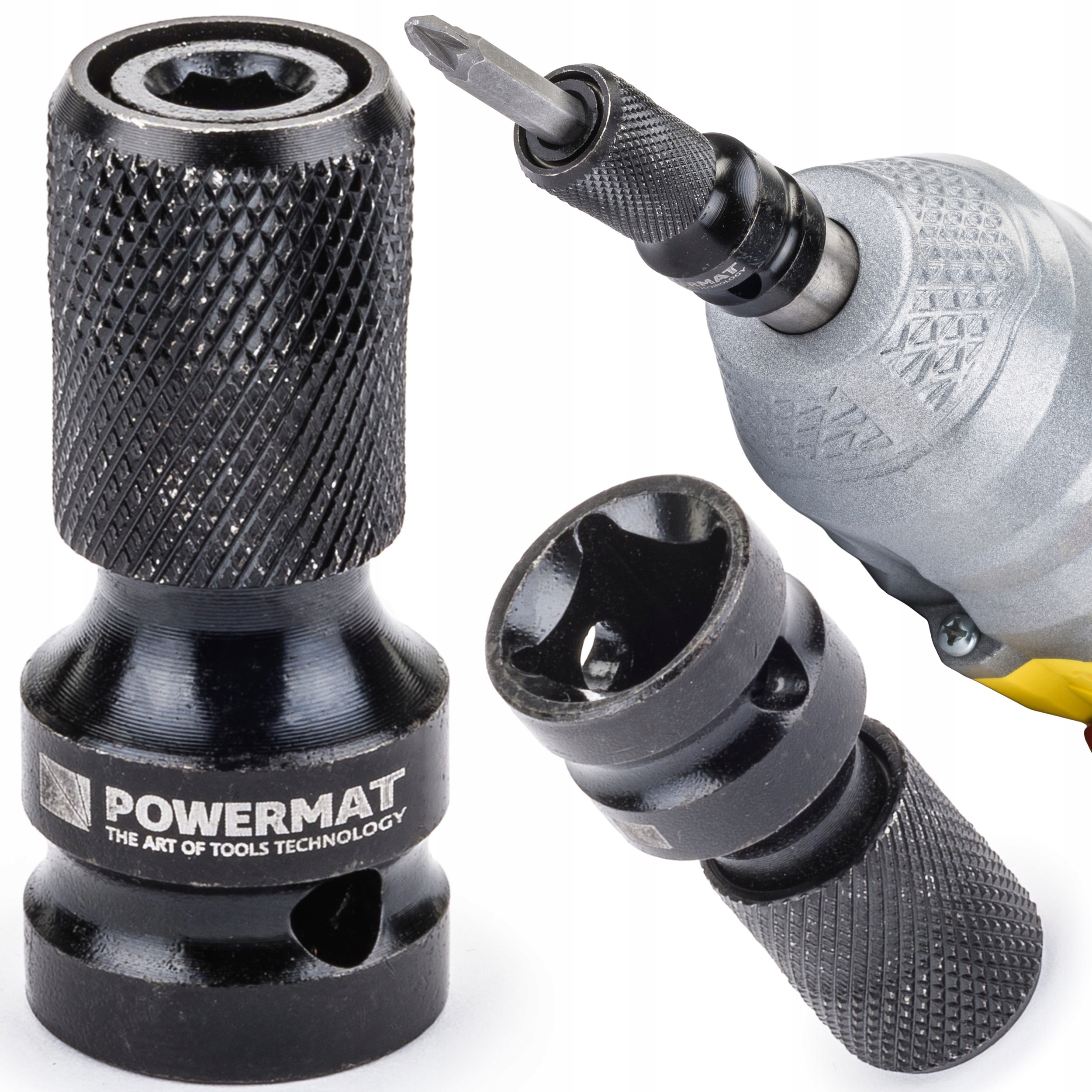 

Adapter Udarowy 1/2 Cala Kwadrat na 1/4 Cala Hex