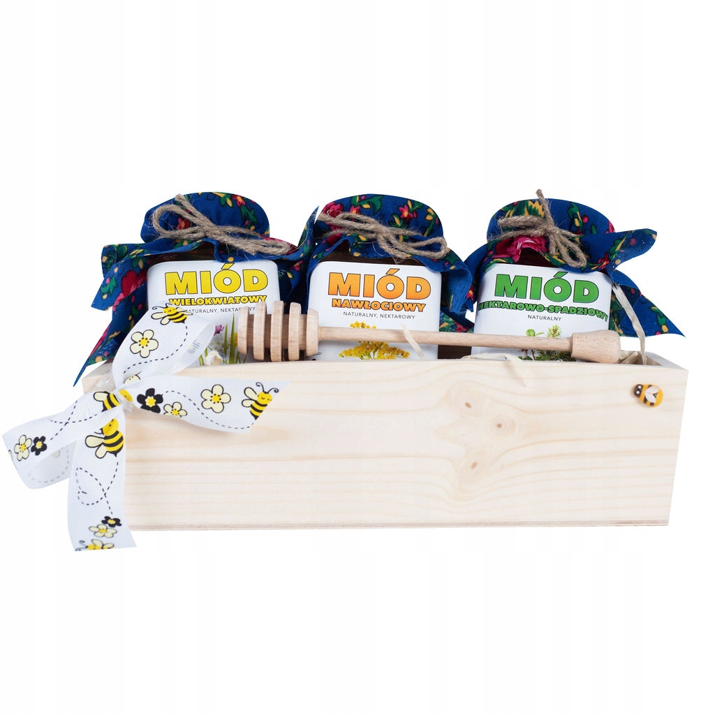 Levně Sada medů 3x230g dárek k narozeninám pro maminku tatínka, babičku, tetu