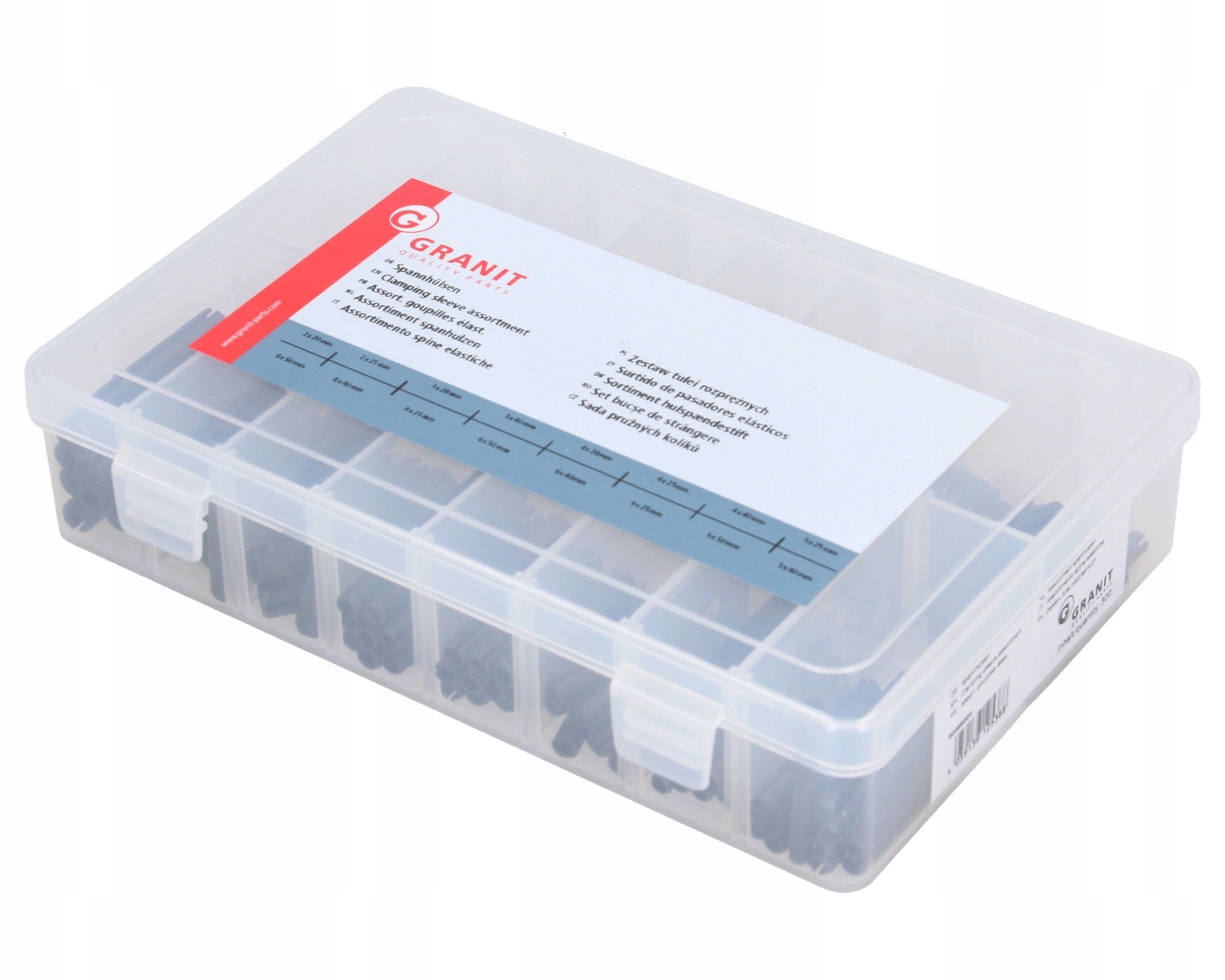 Sada pouzder expanzních kolíků 300 prvků Din 1481