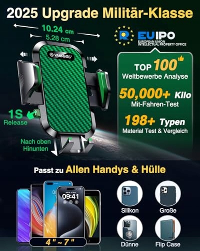 VANMASS Uchwyt Samochodowy 4w1 Na Telefon Do iPhone ANdroid Telefony — miniatura 3