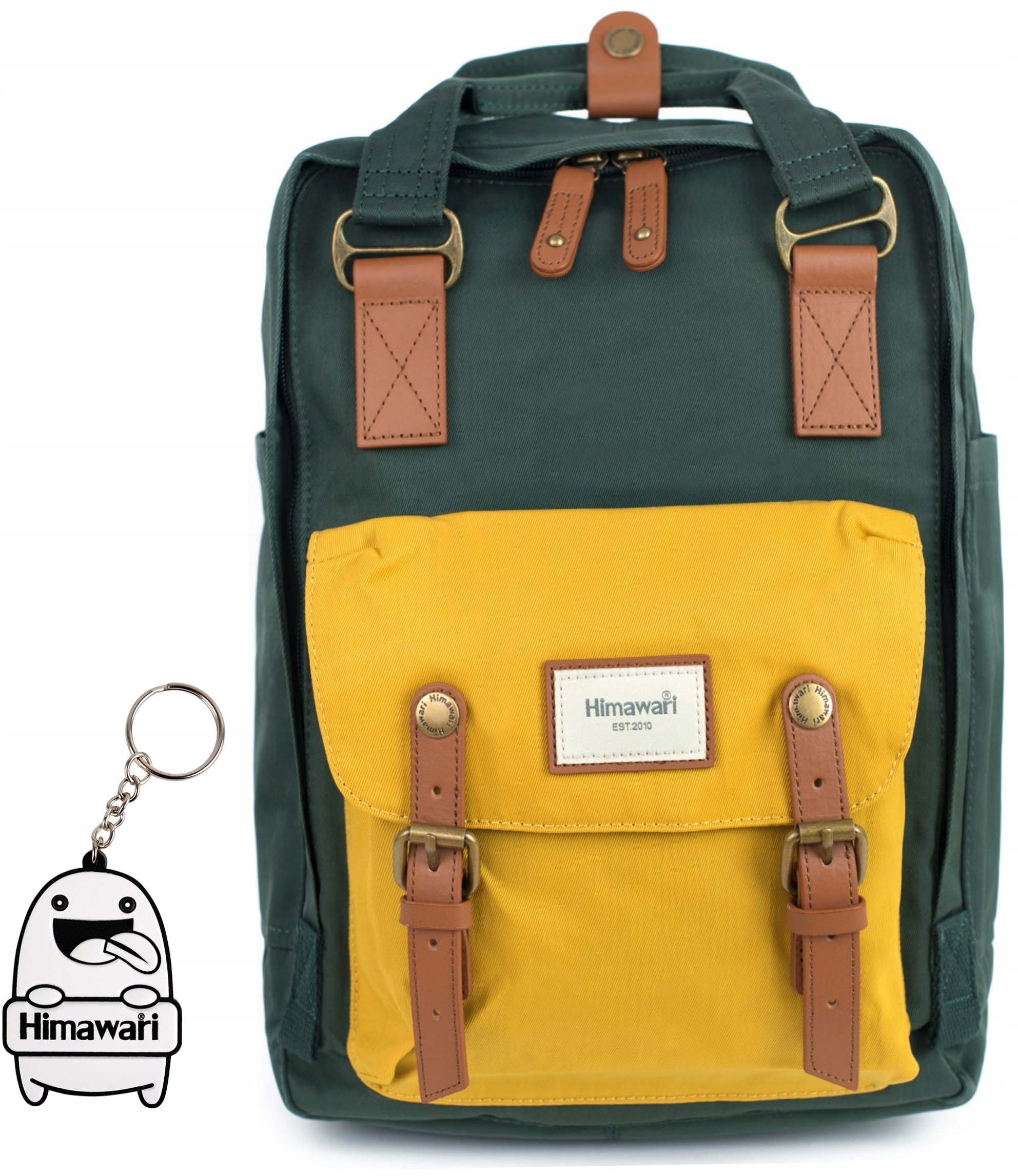 Batoh Himawari Double Autumn S – multifunkční Lahvově zelená barva