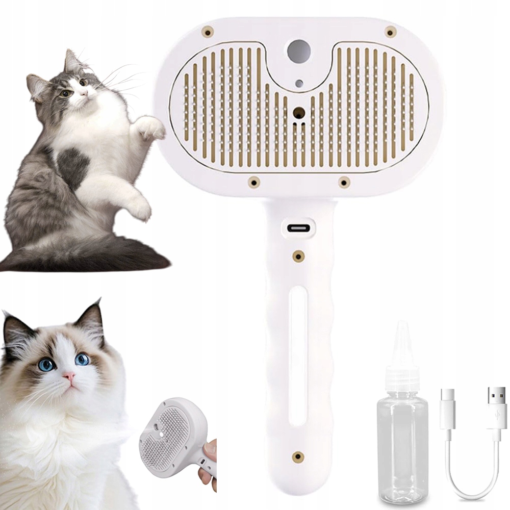 Levně Parní Kartáč Pro Kočky Psa Pro Péči O Elektrickou Srst Zvířat