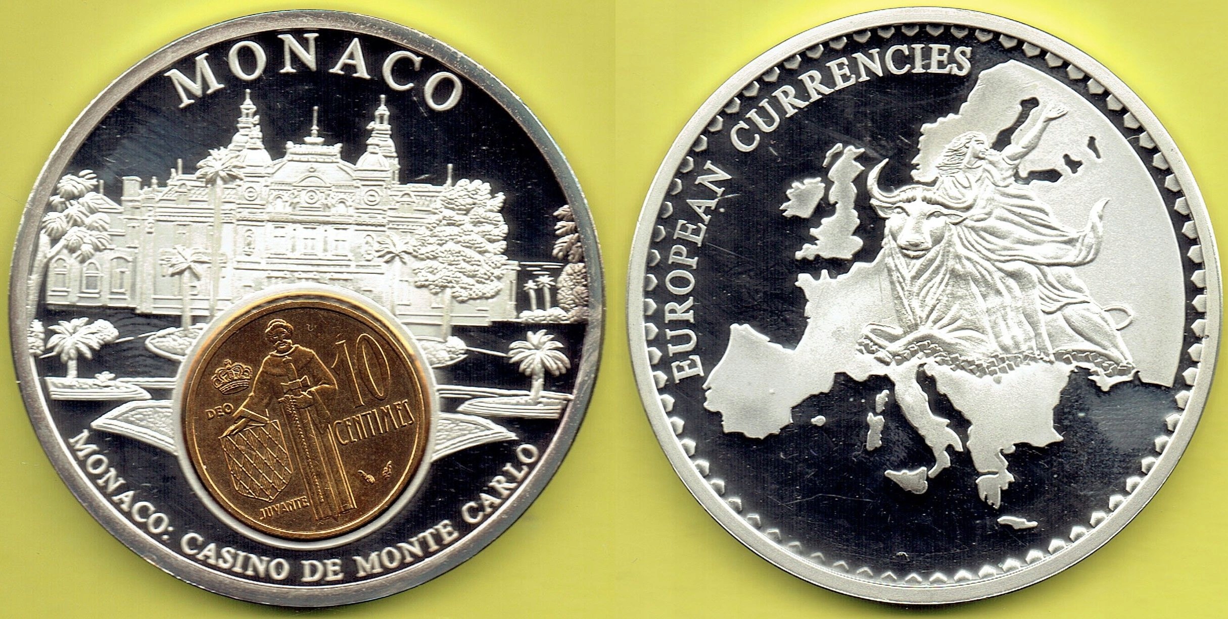 MONACO Numizmat 10 Centimes 1977 r.