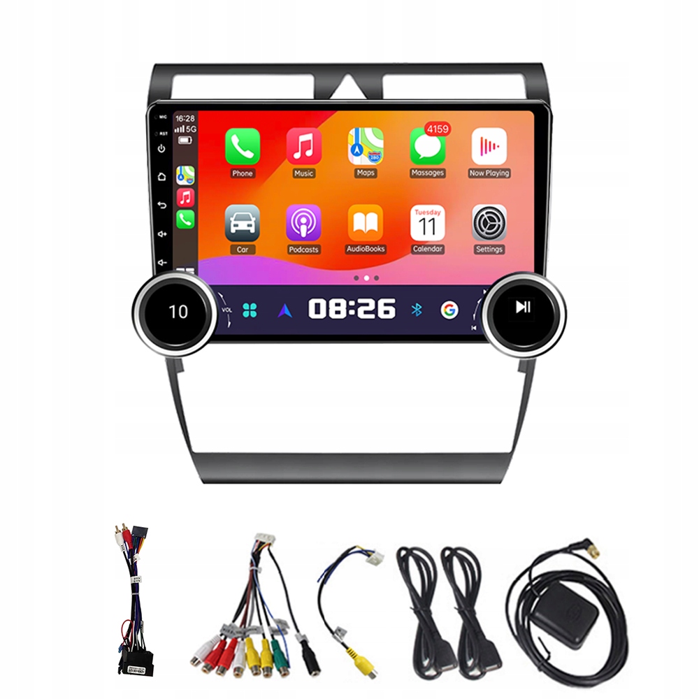 2Din Android 13 Autorádio do Auta pre Audi A6 C5 1997-2004 S6 2 1999-2004 s CarPlay