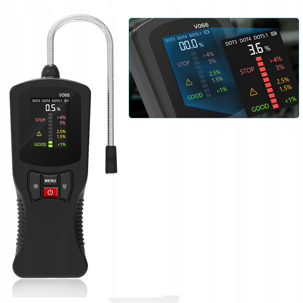 Digitální Tester, Měřič Brzdové Kapaliny DOT3 DOT4 DOT5.1 V066
