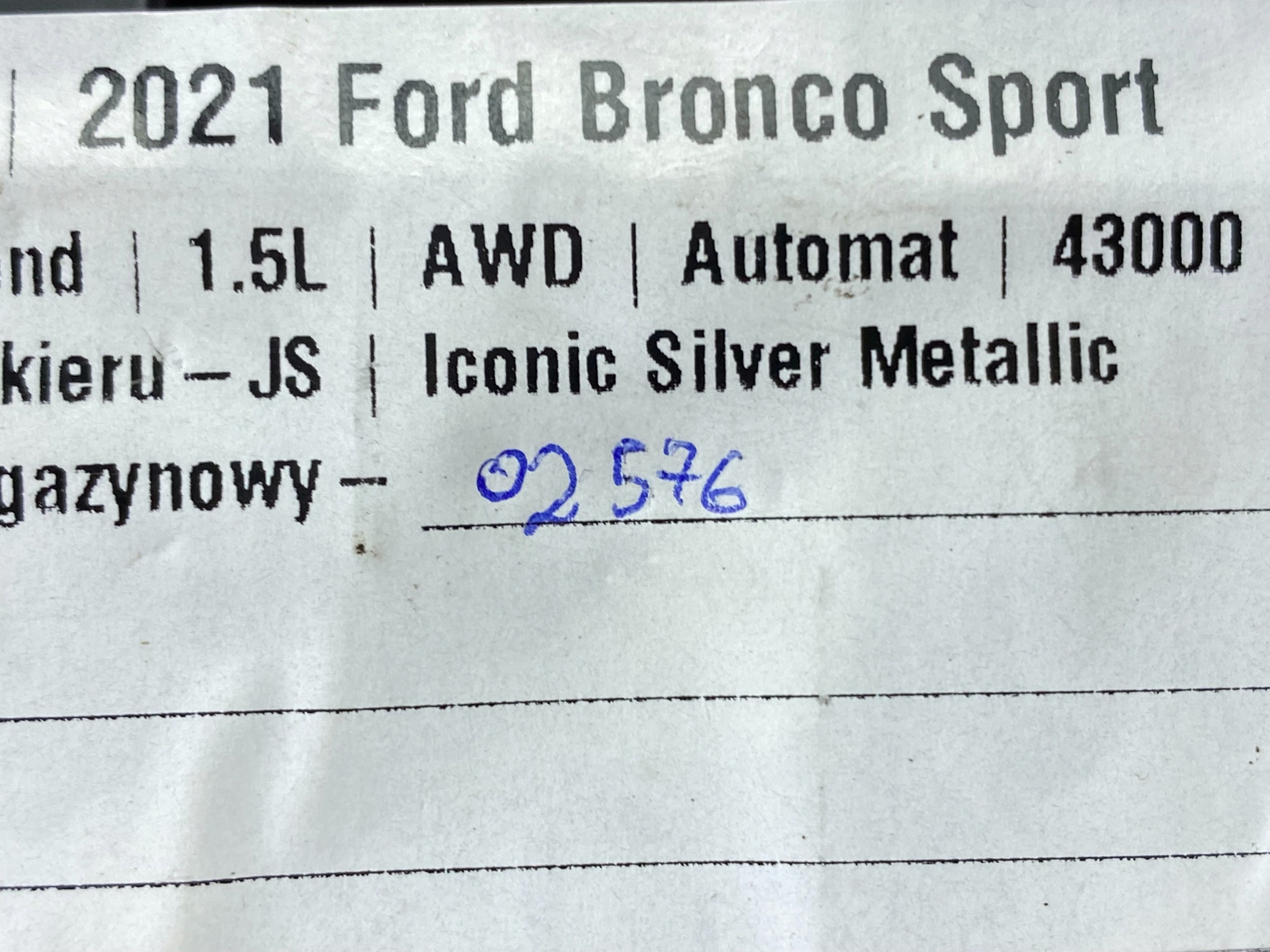 Pulsante G.O.A.T. Ford Bronco Sport +