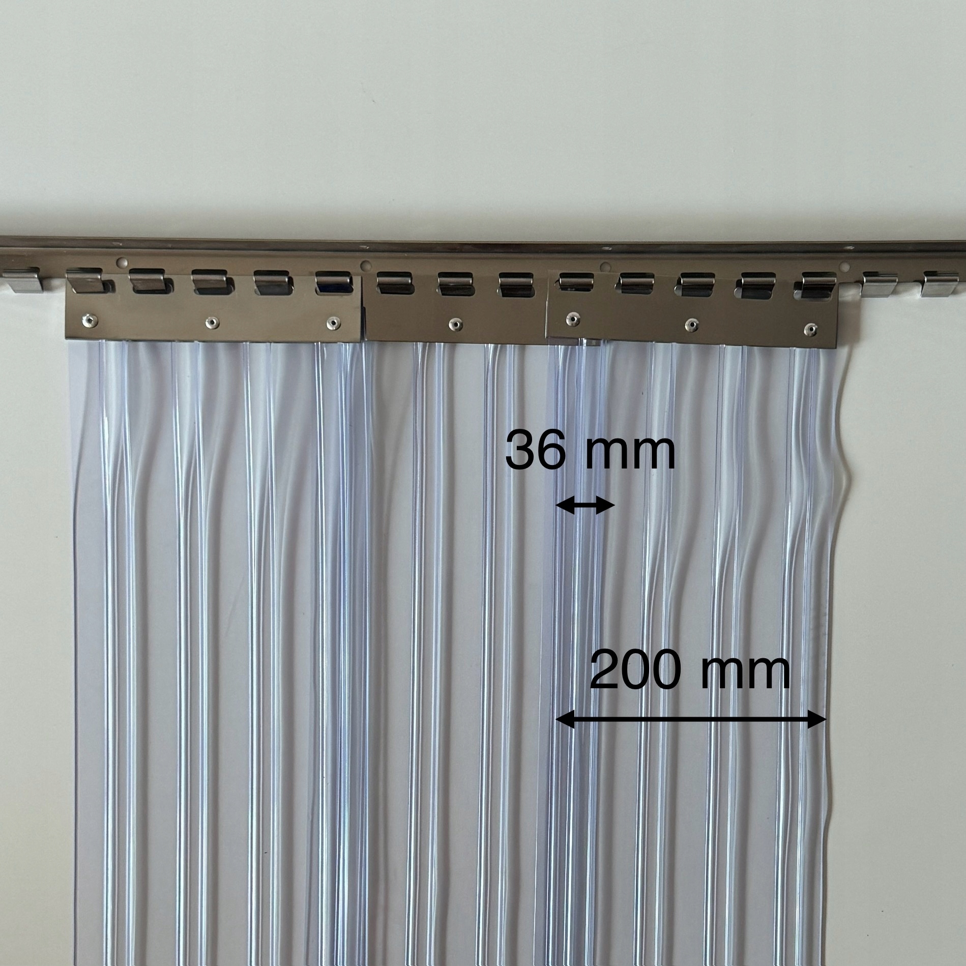 Kurtyna paskowa (szer. x wys.) 200 cm x 300 cm, pasy żebrowane PCV 200x2 mm Marka inny