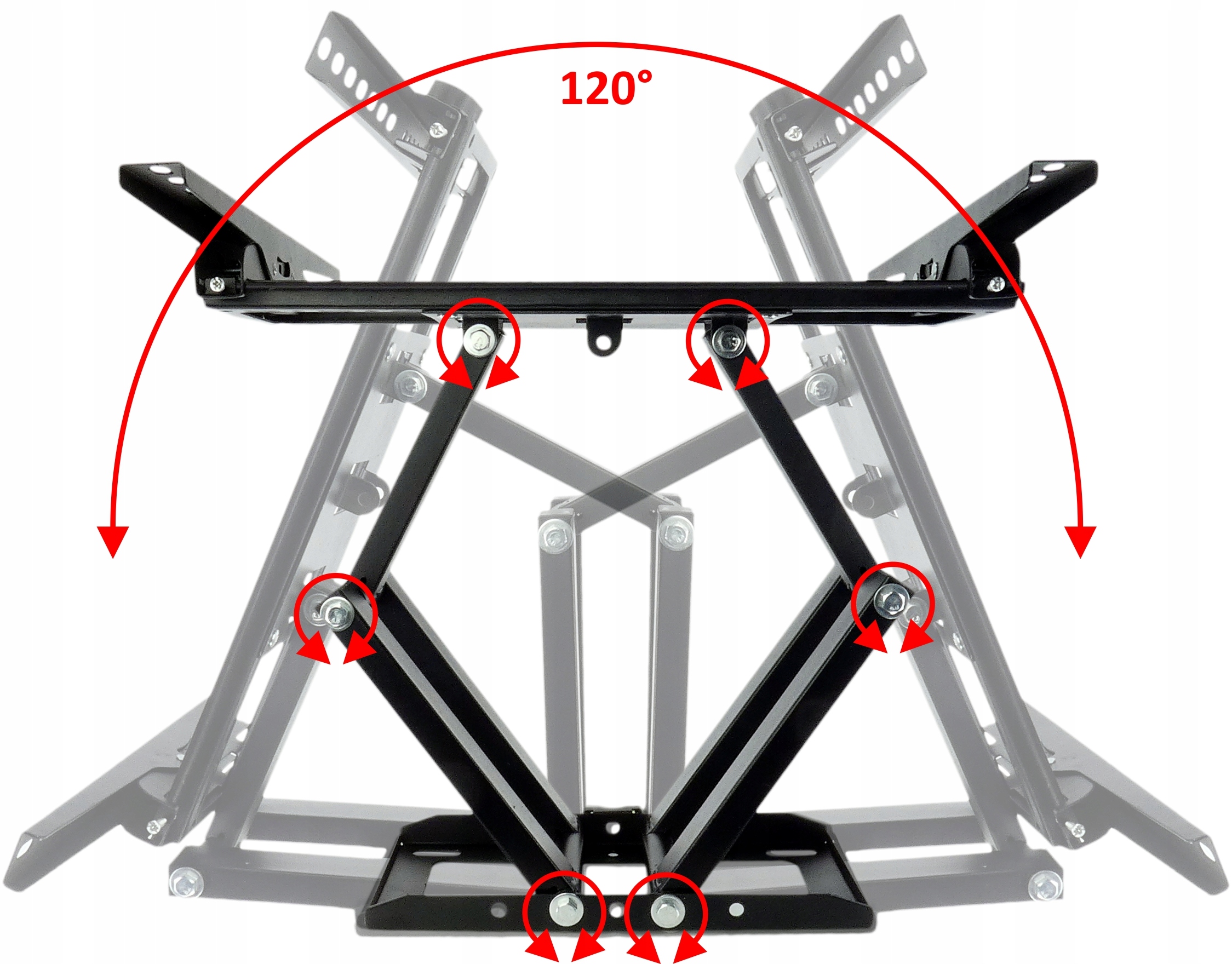 Mocny NIEZAWODNY UCHWYT do TELEWIZORA 26-65" Model MX4