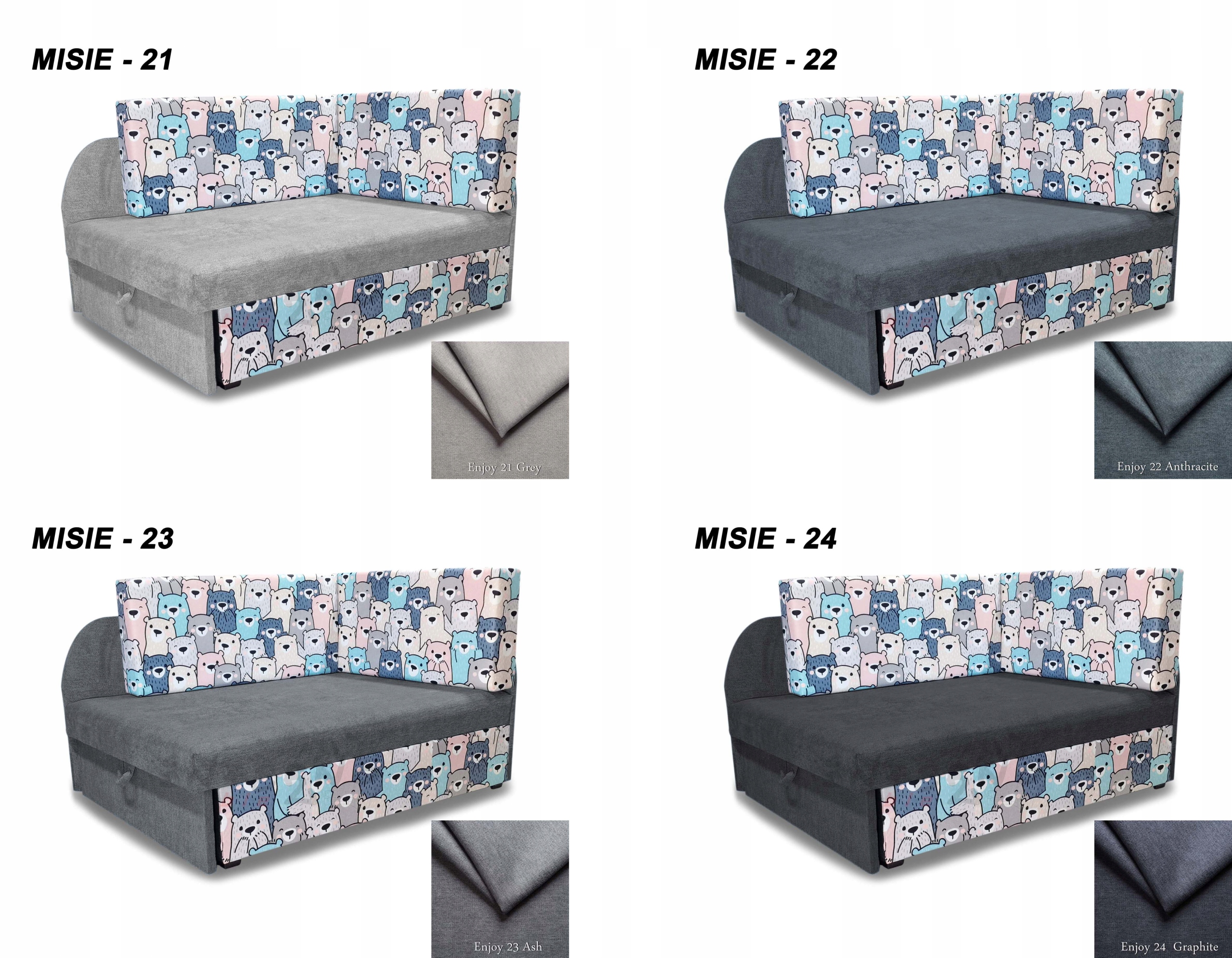 Łóżko dla dzieci, sofa rozkładana, narożnik KUBUŚ Płeć chłopcy dziewczynki