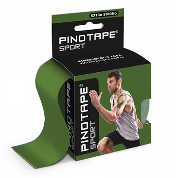 

Taśma kinesio 5cm x 5m Pinotape Sport oliwkowy