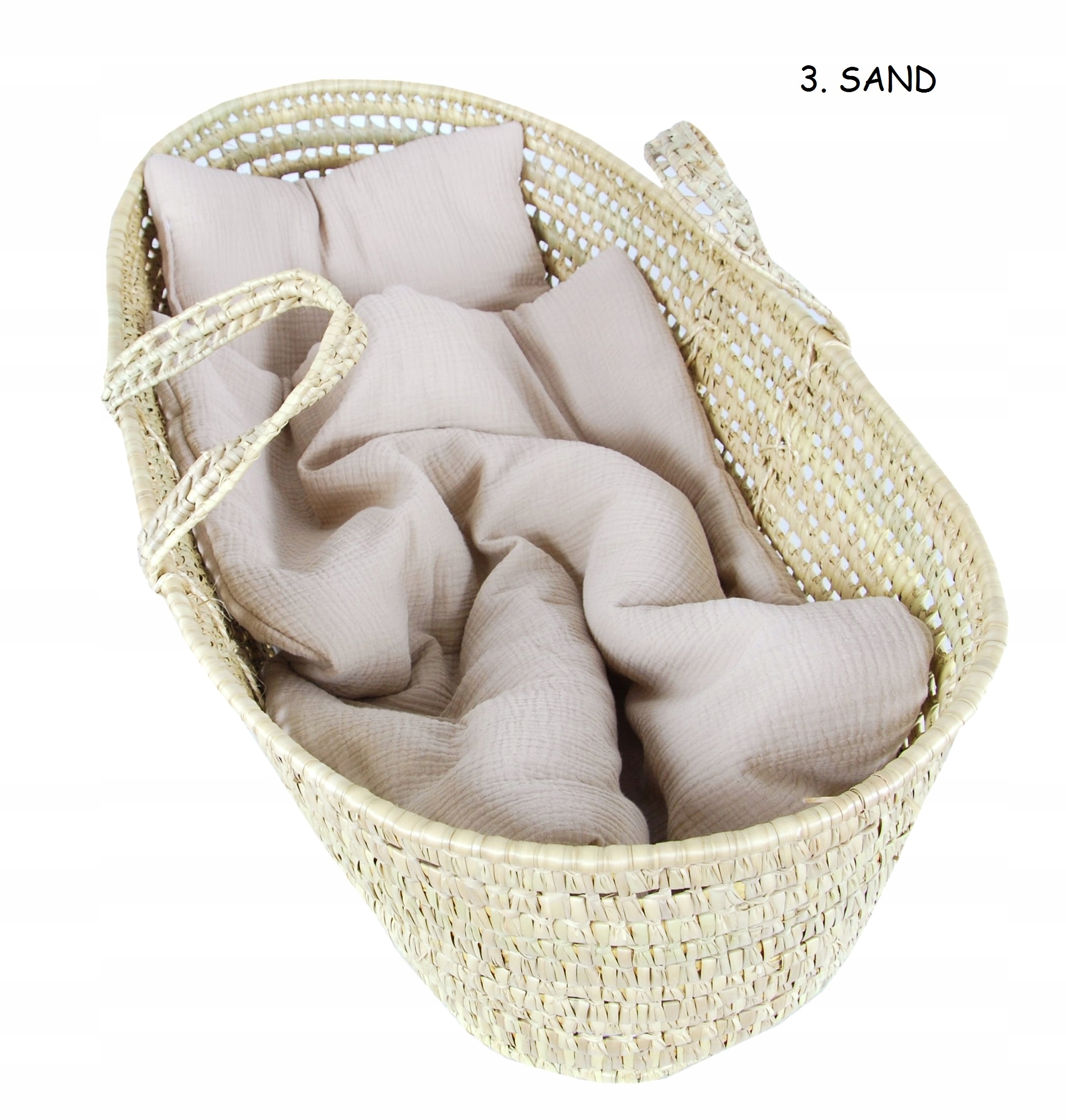 MUŚLINOWY kocyk kołderka + poduszeczka do wózka N3 Marka inna marka