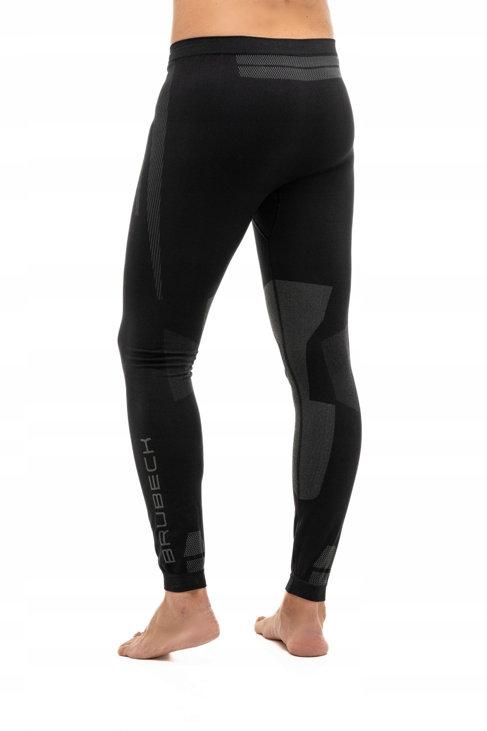BRUBECK DRY TERMOAKTYWNE LEGGINSY DO BIEGANIA - L Rozmiar L