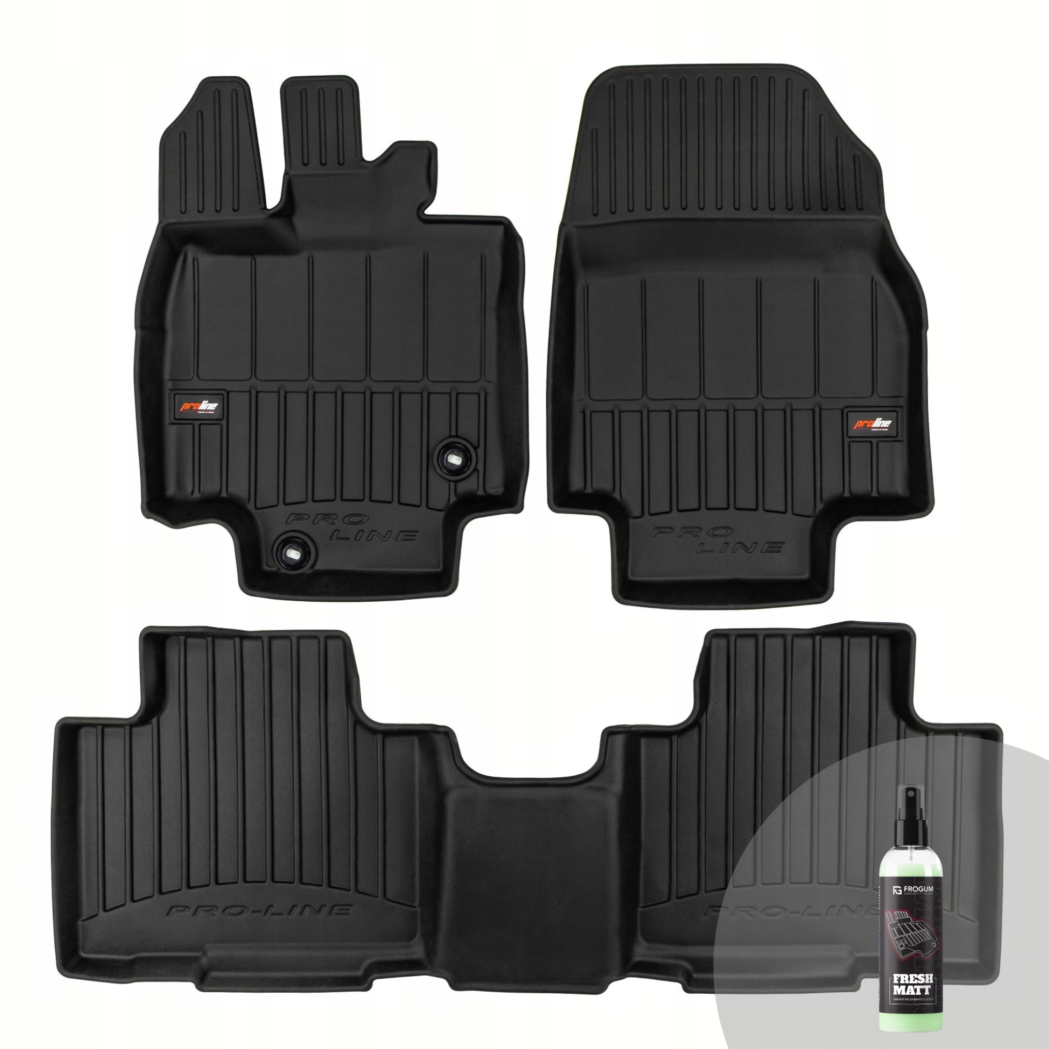Frogum 3D gumové koberce pro Toyota Highlander IV od roku 2019