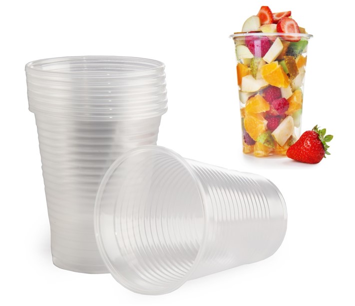 

Kubki jednorazowe plastikowe transp. 200ml 100szt