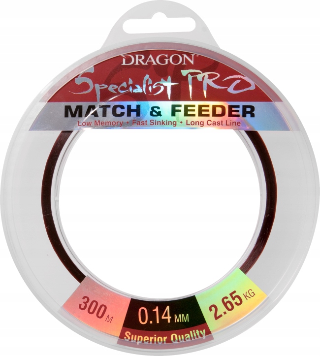 

Żyłka Dragon Specialist Match&Feeder 0.28mm 300m
