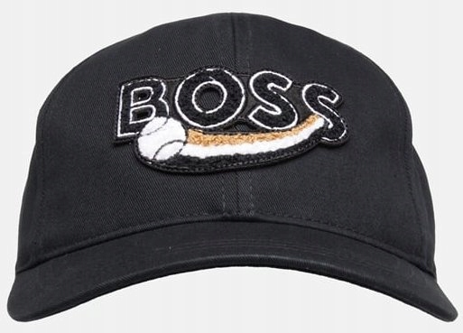 Czapka z daszkiem męska czarna HUGO BOSS bejsbolówka kaszkiet