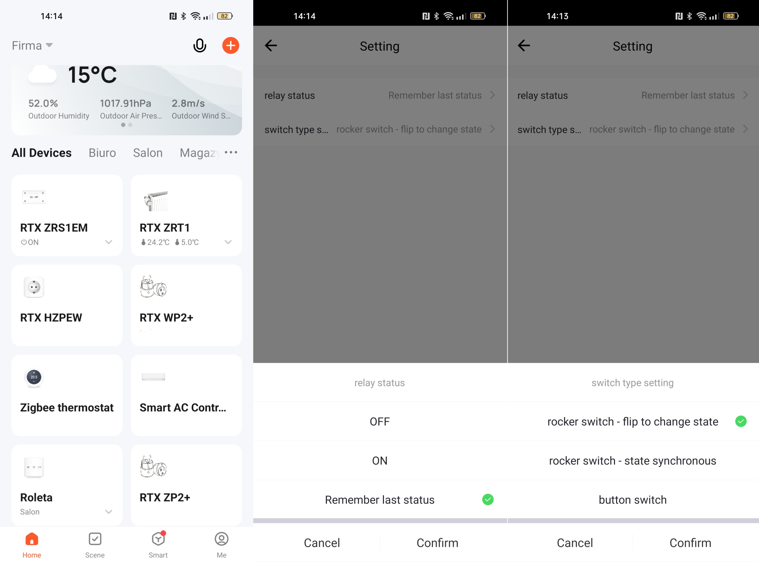 RTX Moduł TUYA ZigBee Sterownik Przekaźnik Pomiar Energii Komunikacja ZigBee