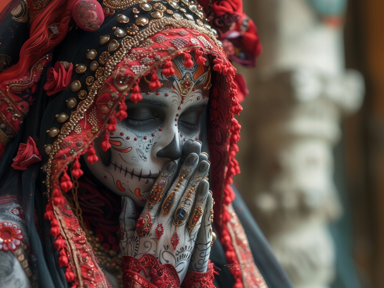 Obraz Na Plátně Canvas Maska Dia De Los Muertos Mexiko Svátek 100x75