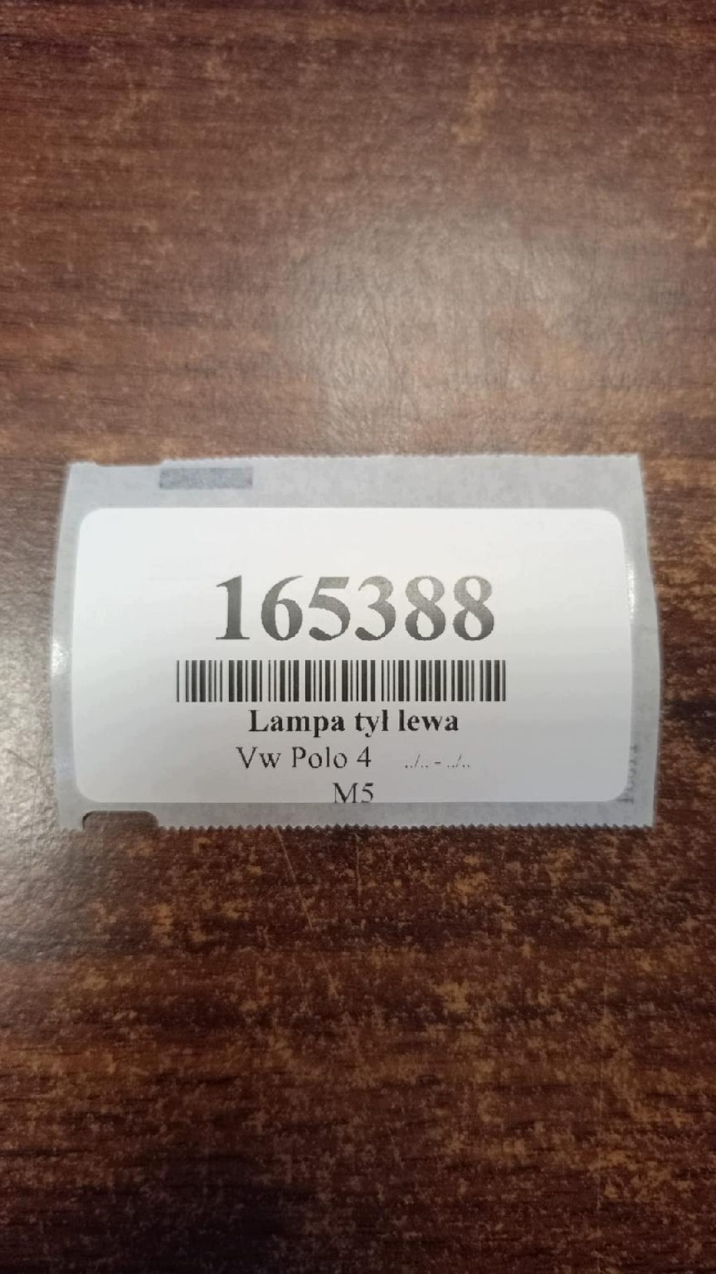 VW POLO IV light left rear part 6Q6945095B