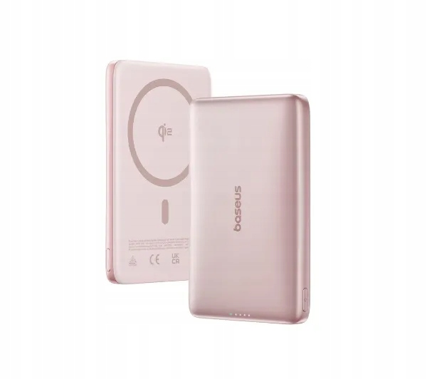 Powerbank Baseus PicoGo AM41 Ultra-Slim Qi2 Magnetic 10000mAh 27W Różowy