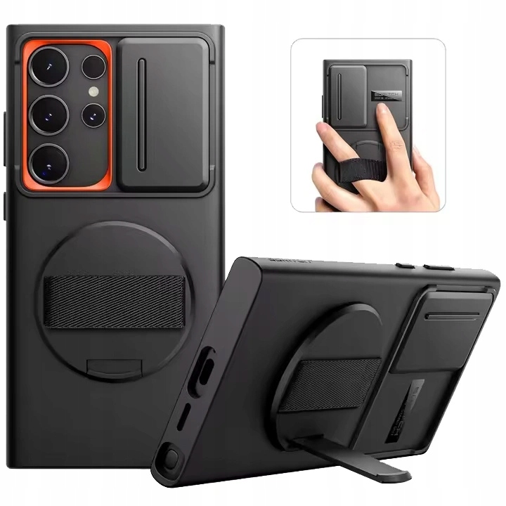 Pancéřové Pouzdro Suritch pro Galaxy S23 Ultra kryt a stojánek pro ochranu fotoaparátu