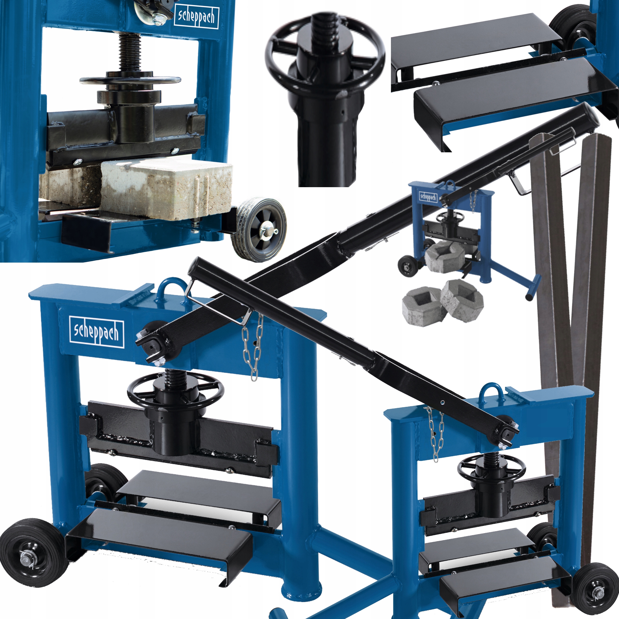 Сплиттер гильотина ручной резак для камня куб Scheppach HSC130