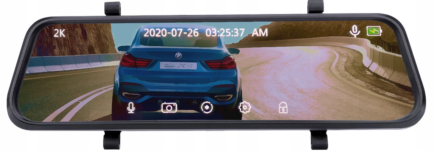 Wideorejestrator lusterko 2K SONY Kamera cofania Display Size 10