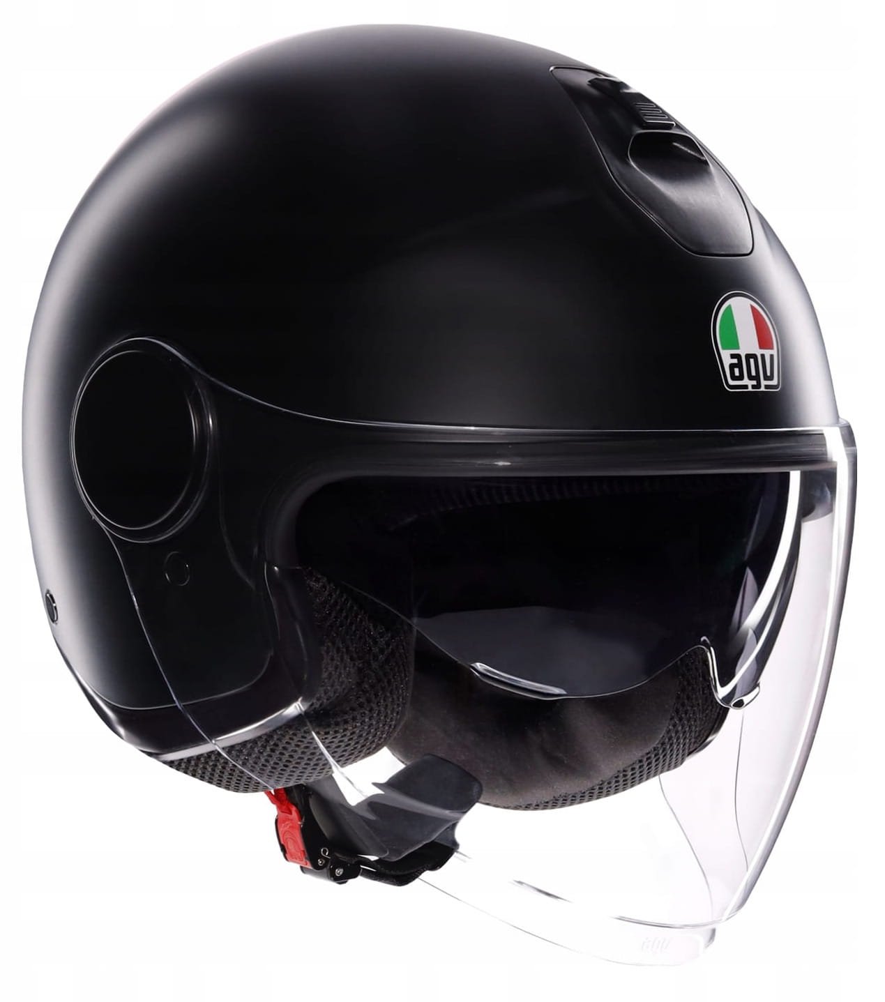 Agv Eteres Motocyklová Prilba Otvorená Jet Čierna Matná Black Matt
