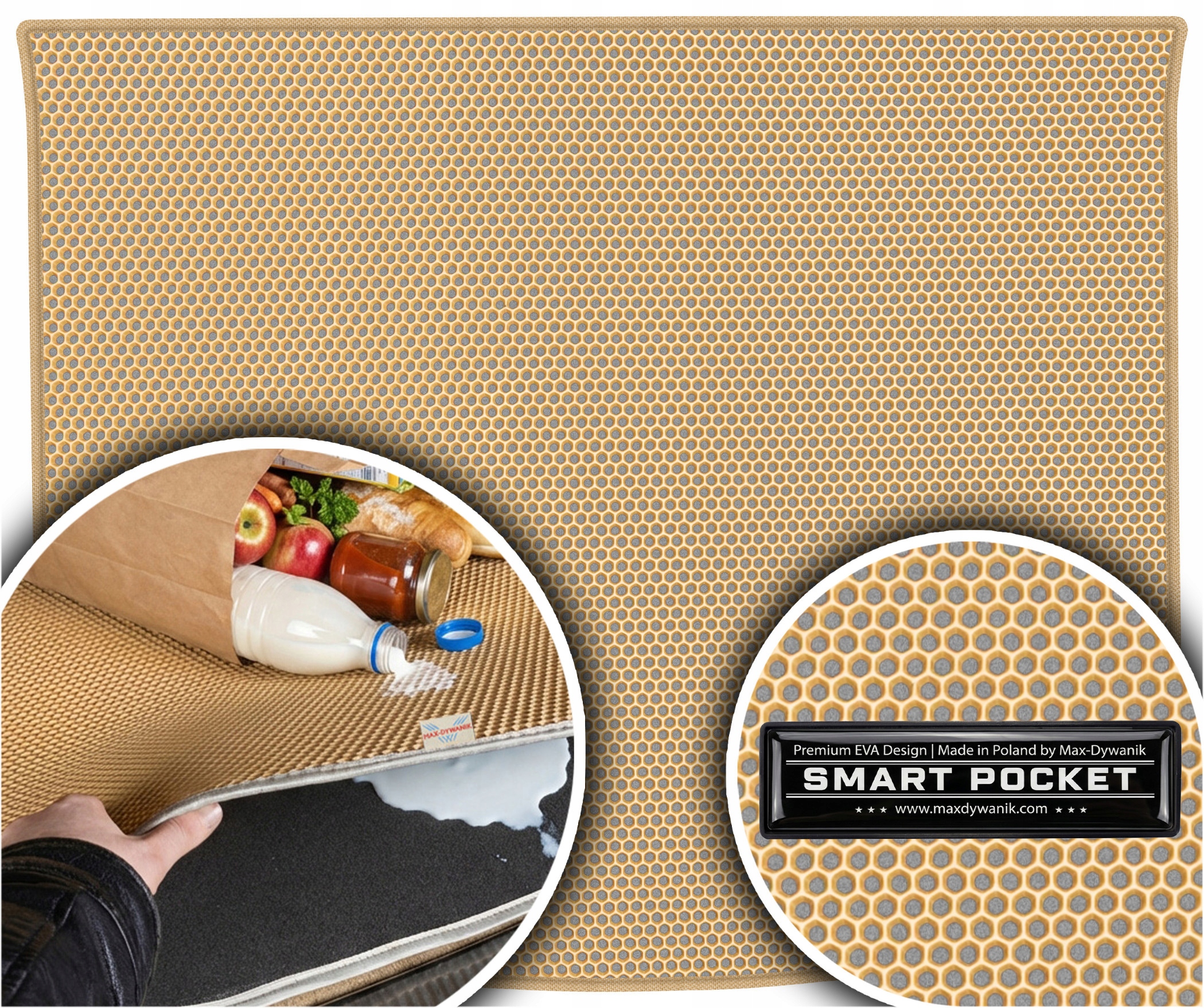Volkswagen Touareg I Suv 2002-2010 Vložka do kufru Eva Smart Pocket Béžová