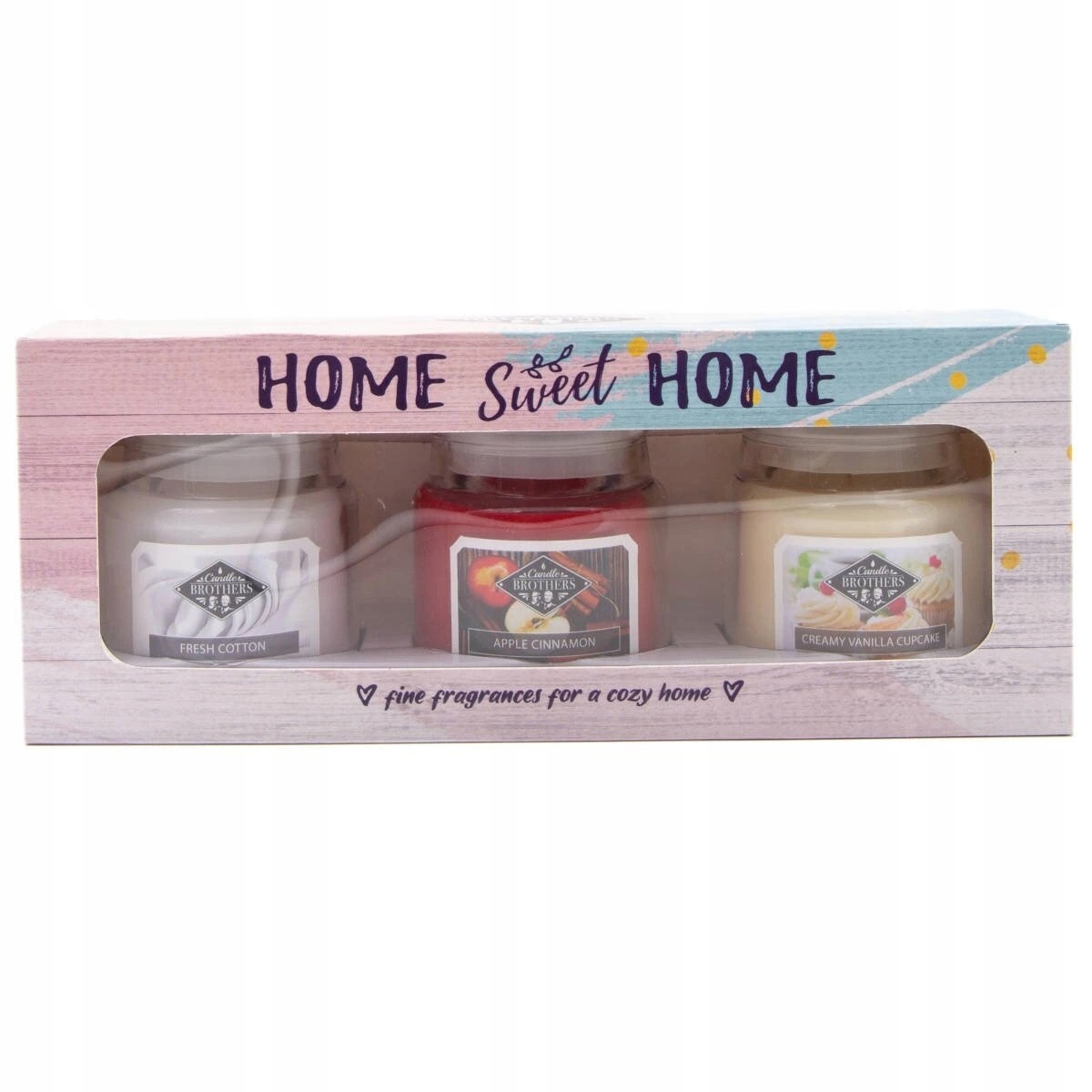 Sada 3 svíček Home Sweet Home Candle Brothers
