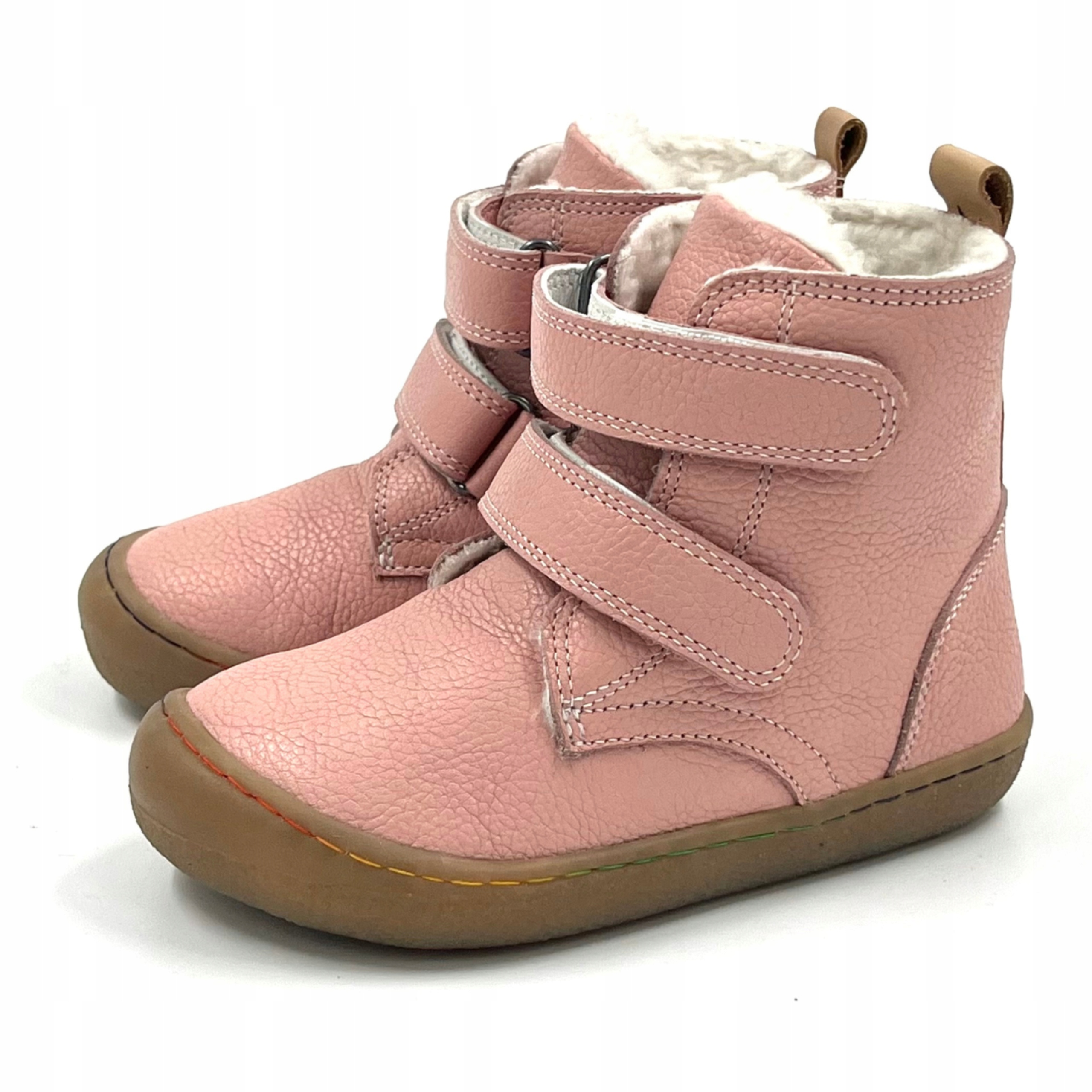 Minimus Buty Zimowe Barefoot Skórzane Ocieplane Robin 2 Różowe R 30
