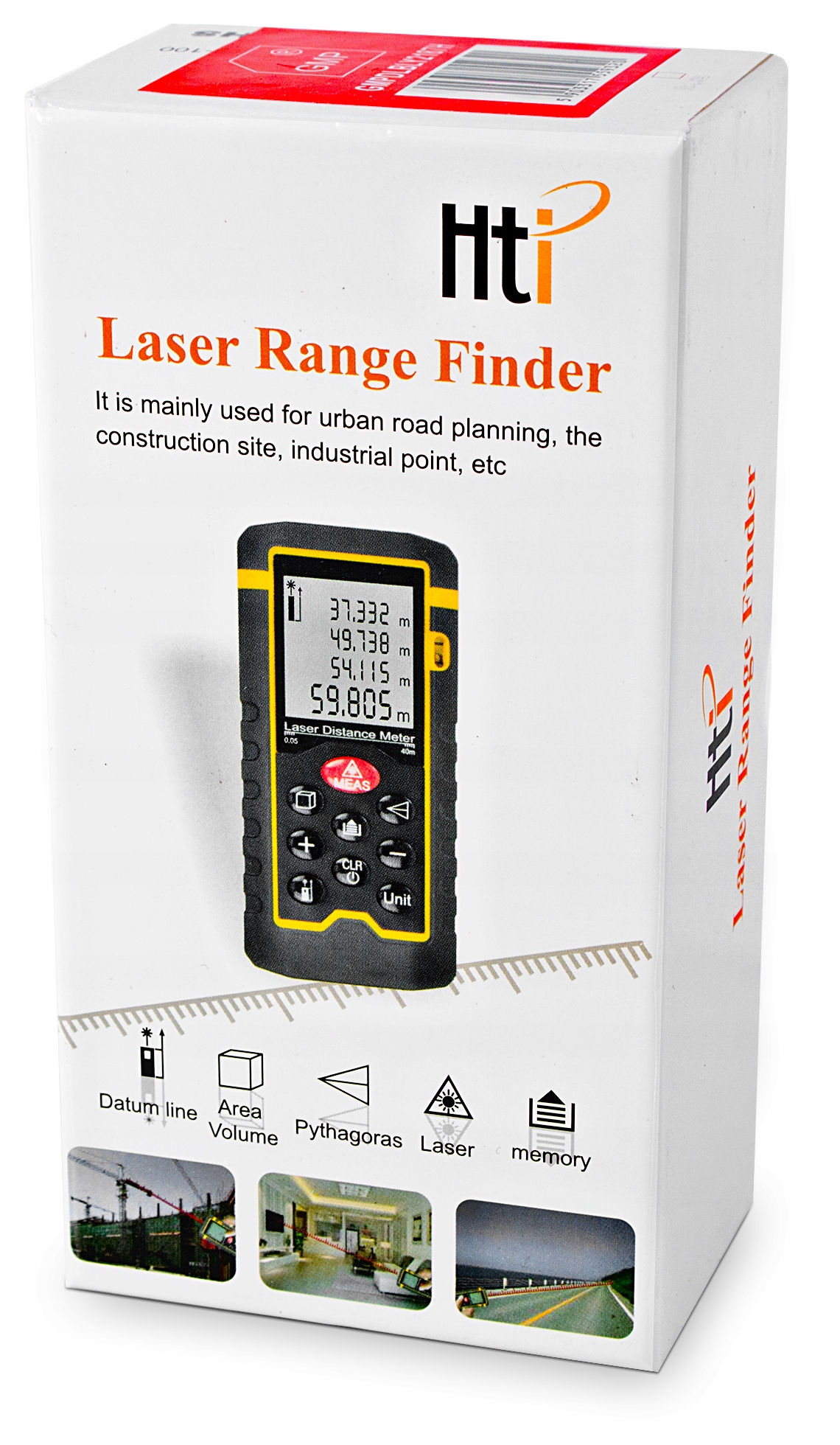 DALMIERZ LASEROWY MIERNIK ODLEGŁOŚCI CYFROWY 40M POZIOMICA ORYGINALNY Kod producenta HT-100